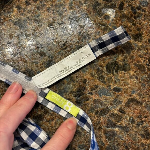 Boys Neck Tie Lot Bundle 6 Bow Ties Neck Ties Denim Stripes Bicycles Plaid 6-14 - Picture 6 of 7